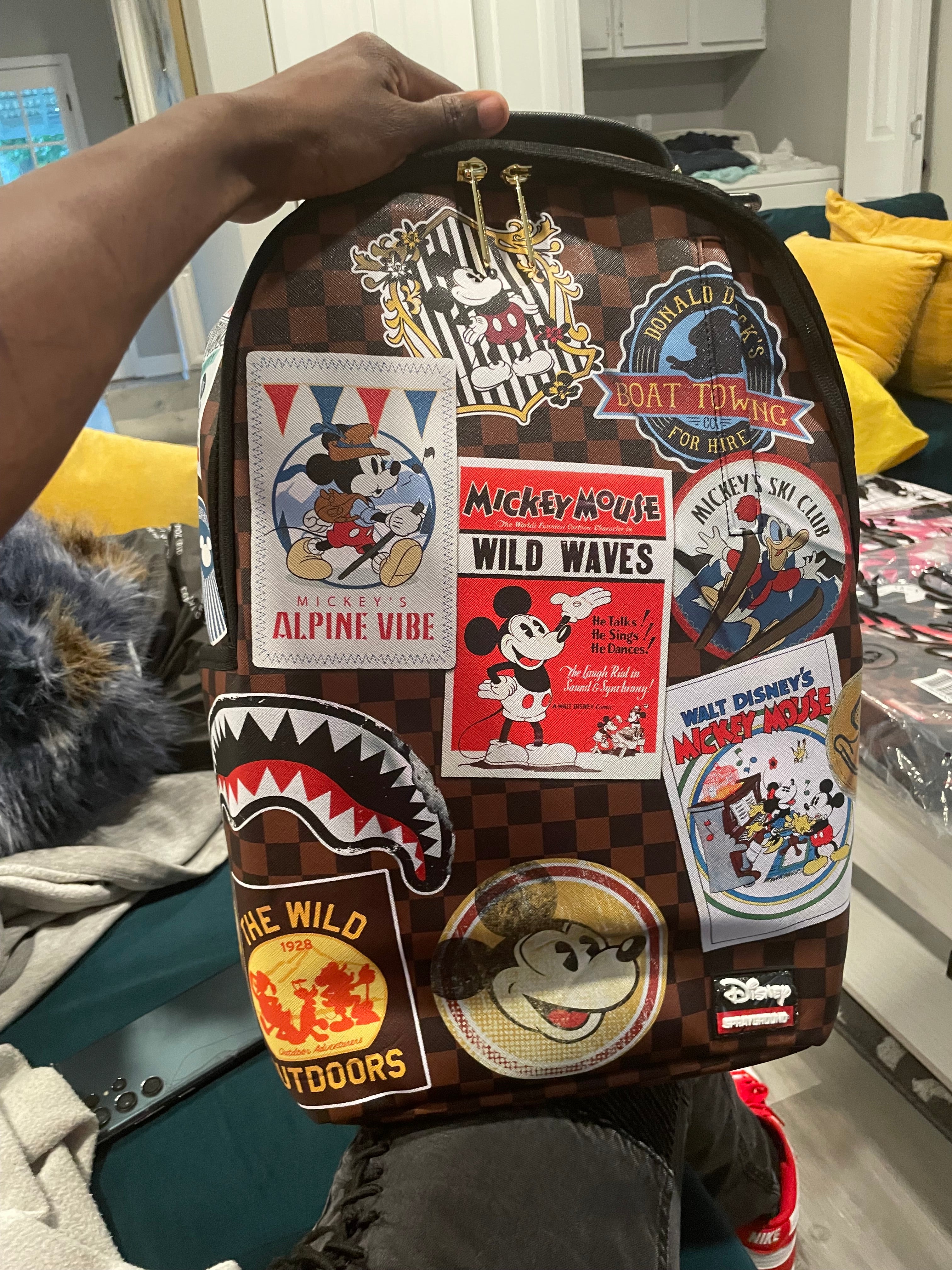 Sprayground Mickey mouse collab back pack