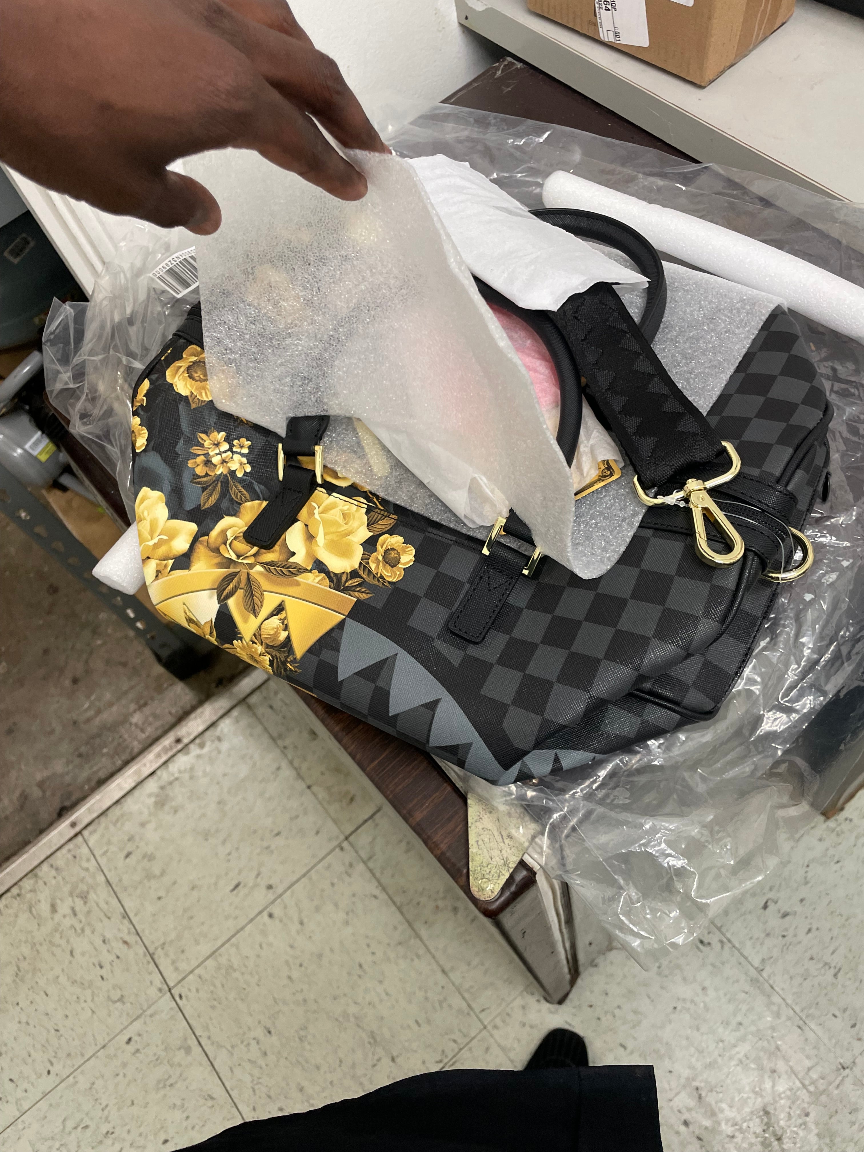 Sprayground billionaire bloom mini duffle
